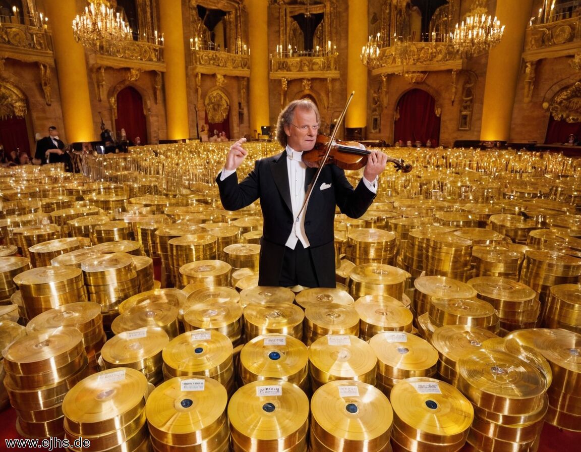Erfolgreiche CD- und DVD-Verkäufe   - André Rieu Vermögen » Musik und das große Geld